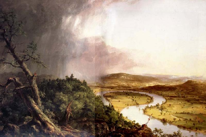 Thomas Cole Vue du mont Holyoke,pres de Northampton dans le Massachusetts Apres l'orage Spain oil painting art